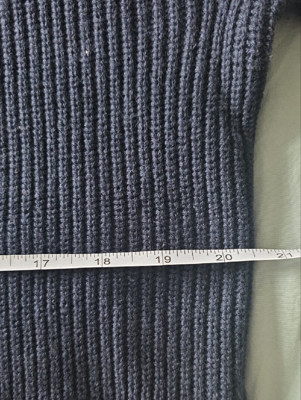 Hollister Men's Crewneck Ribbed Sweater In Navy Blue, XS, NWT. - Picture 8 of 11